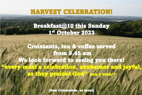 Harvest Celebration @10am